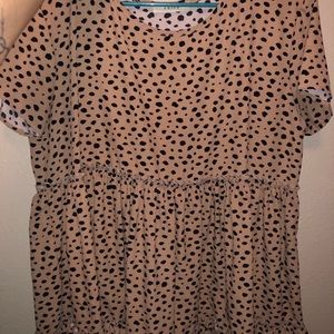 Cheetah print blouse